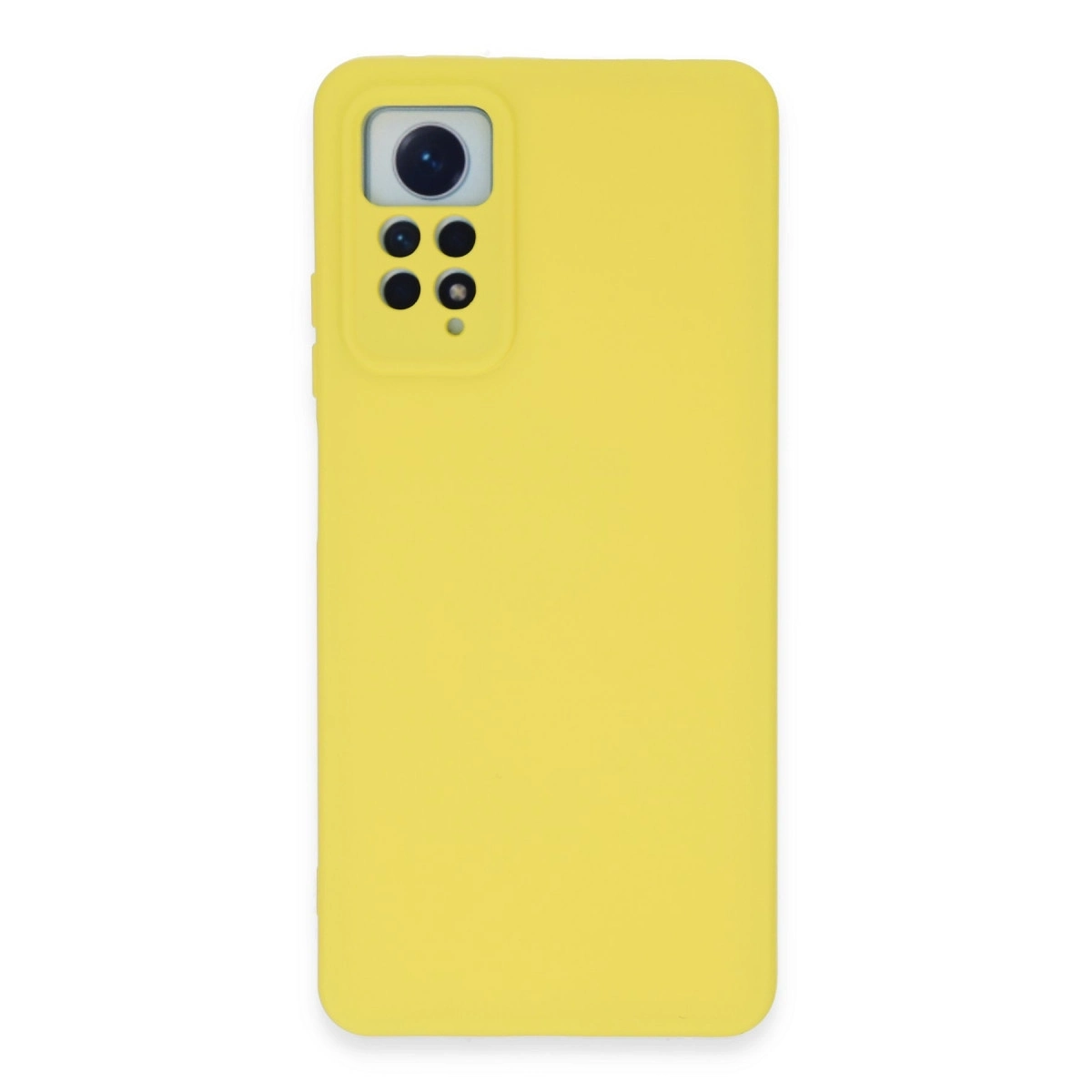 BUĞZ Xiaomi Redmi Note 12 Pro 4g Kılıf Nano İçi Kadife Silikon - Sarı