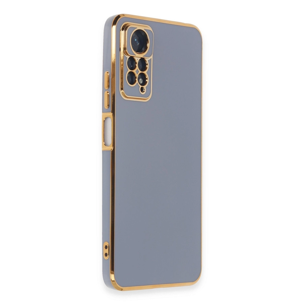 BUĞZ Xiaomi Redmi Note 12 Pro 4g Kılıf Volet Silikon - Mavi
