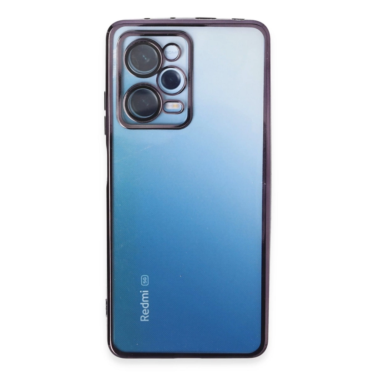 BUĞZ Xiaomi Redmi Note 12 Pro 5g Kılıf Razer Lensli Silikon - Mor