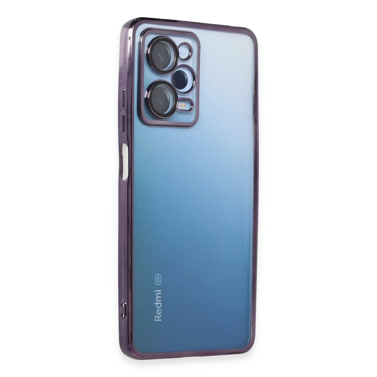 BUĞZ Xiaomi Redmi Note 12 Pro 5g Kılıf Razer Lensli Silikon - Mor