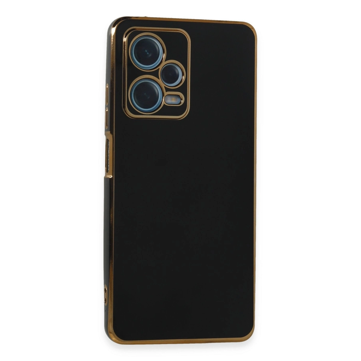 BUĞZ Xiaomi Redmi Note 12 Pro Plus Kılıf Volet Silikon - Siyah