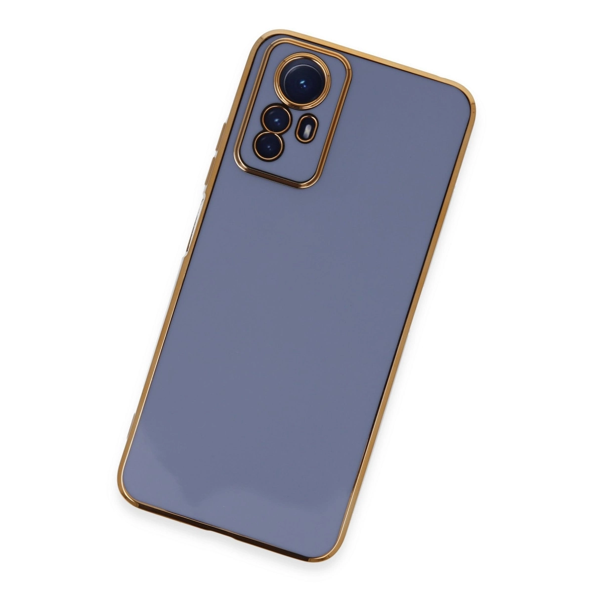 BUĞZ Xiaomi Redmi Note 12s Kılıf Volet Silikon - Mavi