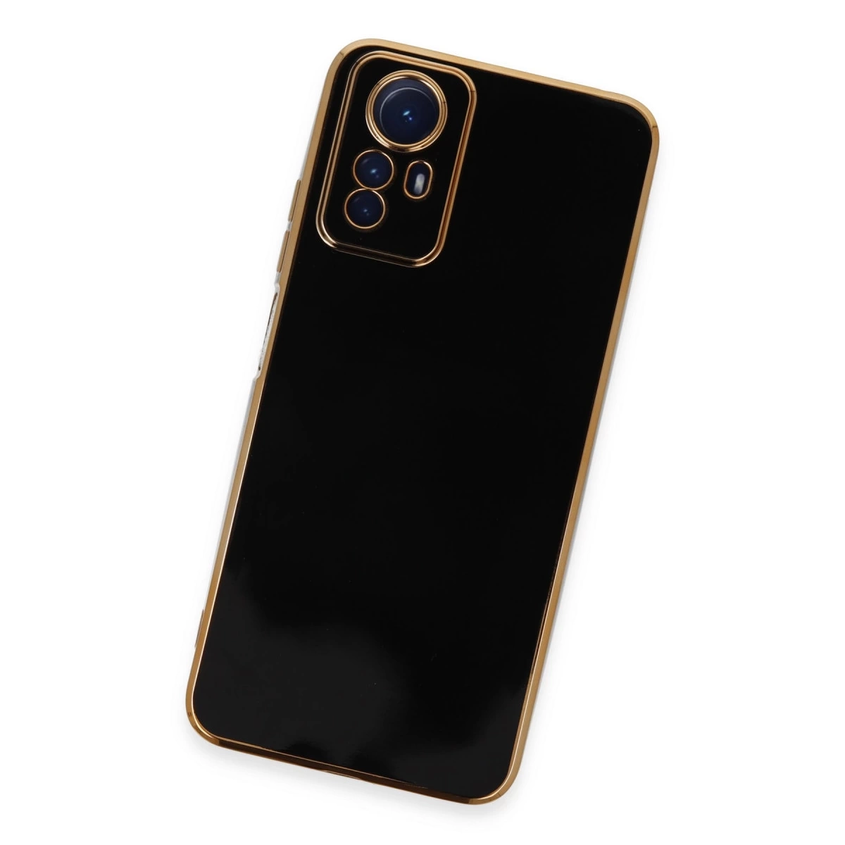 BUĞZ Xiaomi Redmi Note 12s Kılıf Volet Silikon - Siyah