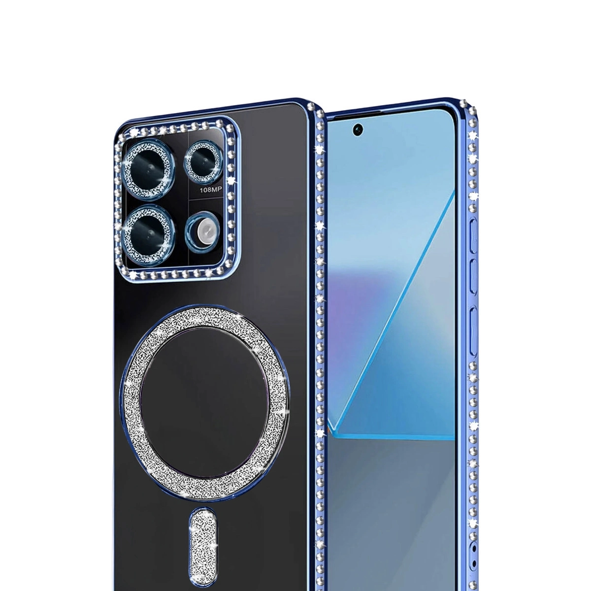 BUĞZ Xiaomi Redmi Note 13 Pro 4g Joke Simli Magneticsafe Kılıf - Mavi BUĞZ Xiaomi Redmi Note 13 Pro 4g Joke Simli Magneticsafe Kılıf - Mavi