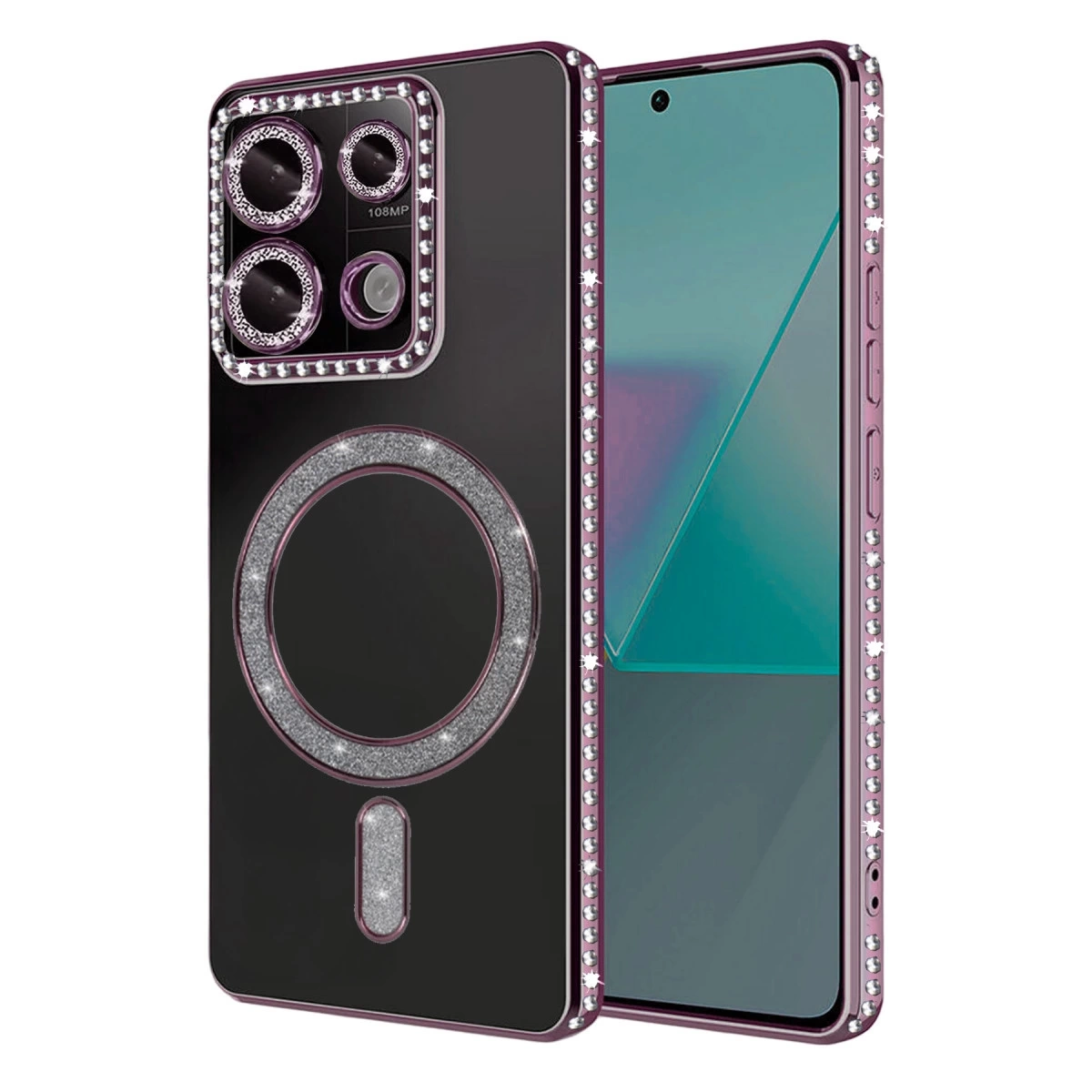 BUĞZ Xiaomi Redmi Note 13 Pro 4g Joke Simli Magneticsafe Kılıf - Pembe