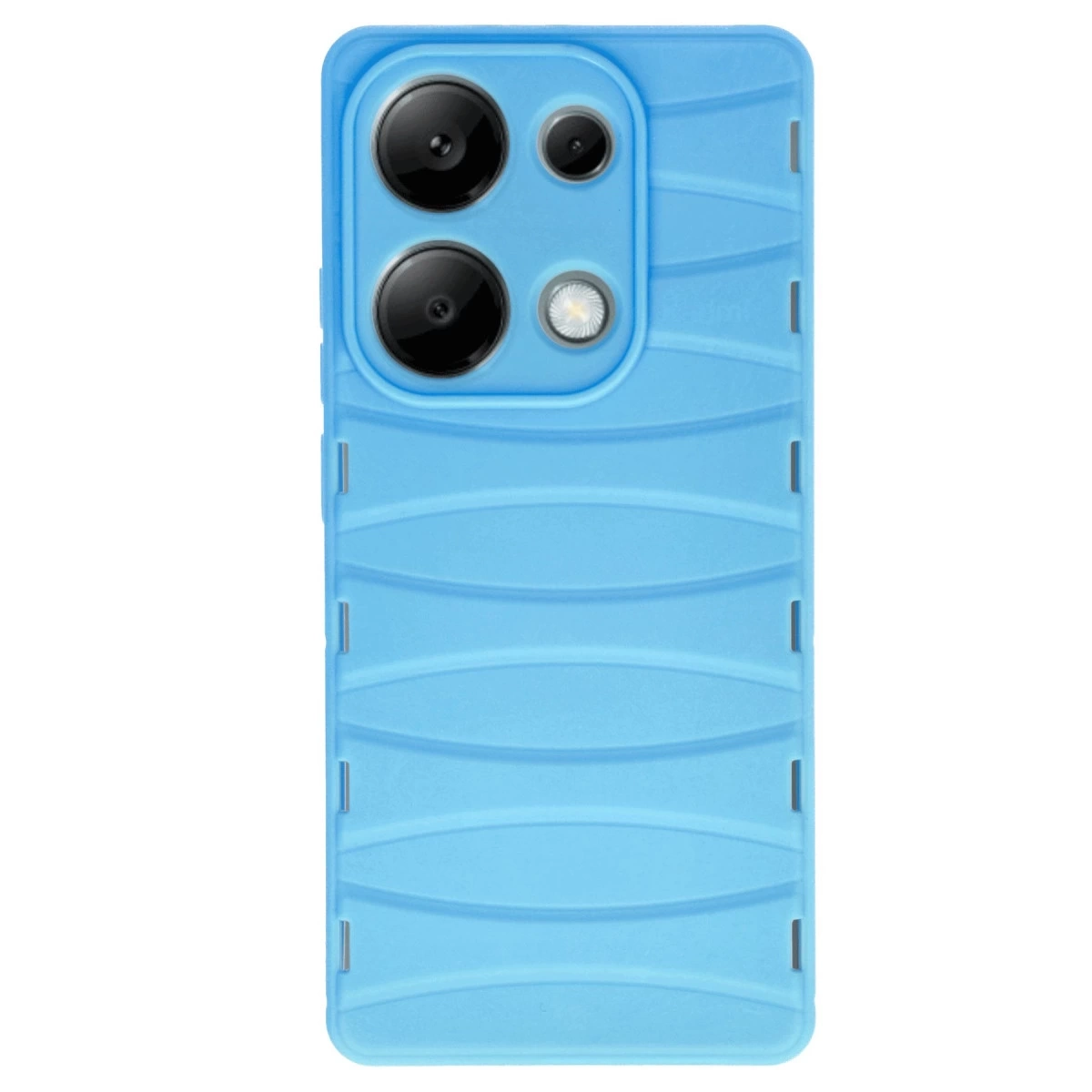BUĞZ Xiaomi Redmi Note 13 Pro 4g Kılıf Bibercas Silikon Kapak - Mavi
