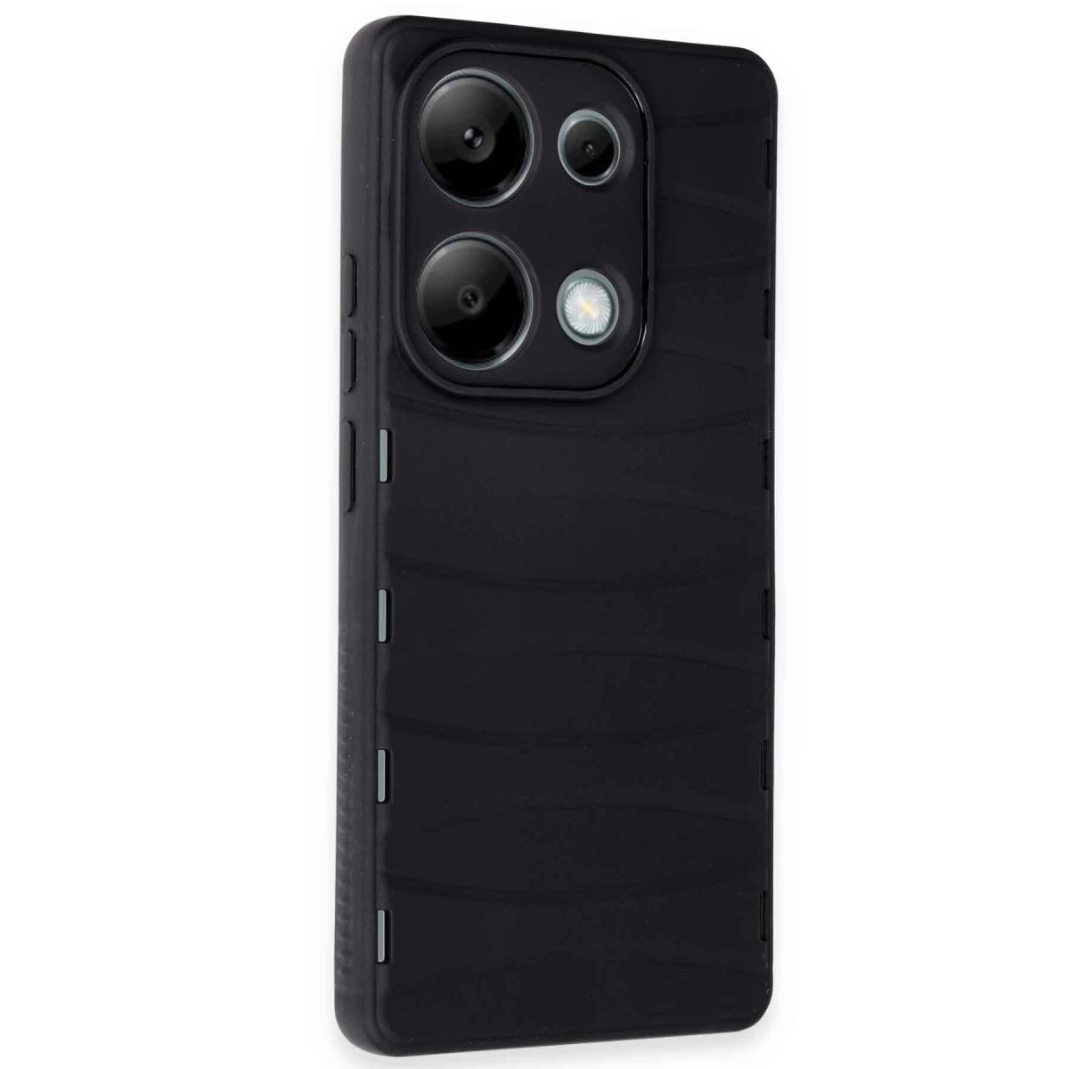BUĞZ Xiaomi Redmi Note 13 Pro 4g Kılıf Bibercas Silikon Kapak - Siyah BUĞZ Xiaomi Redmi Note 13 Pro 4g Kılıf Bibercas Silikon Kapak - Siyah