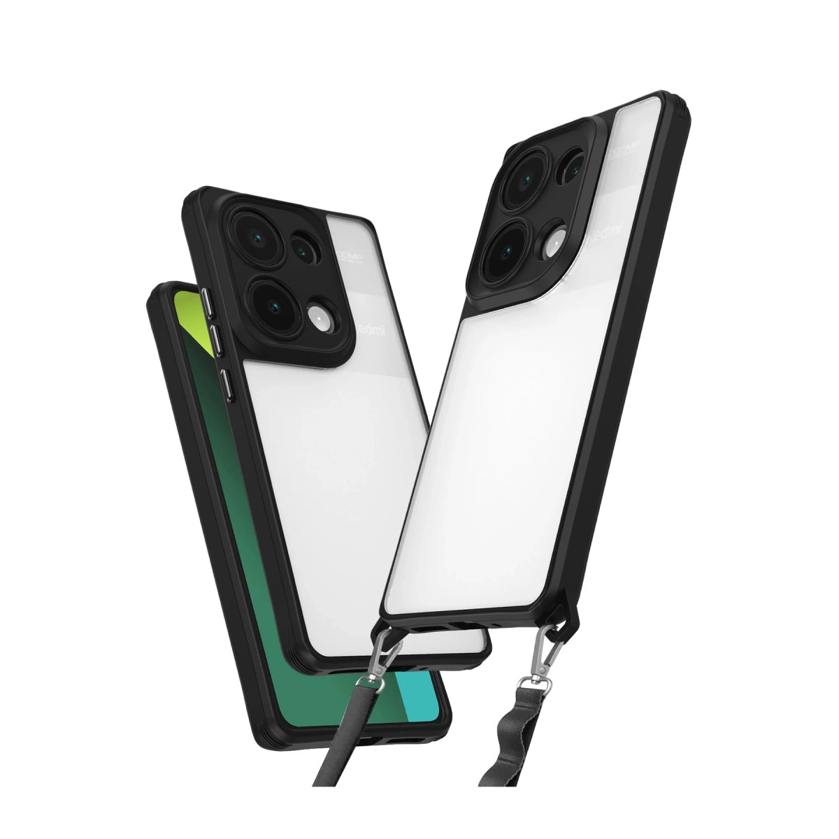 BUĞZ Xiaomi Redmi Note 13 Pro 4g Kılıf Penta Silikon Kılıf - Siyah