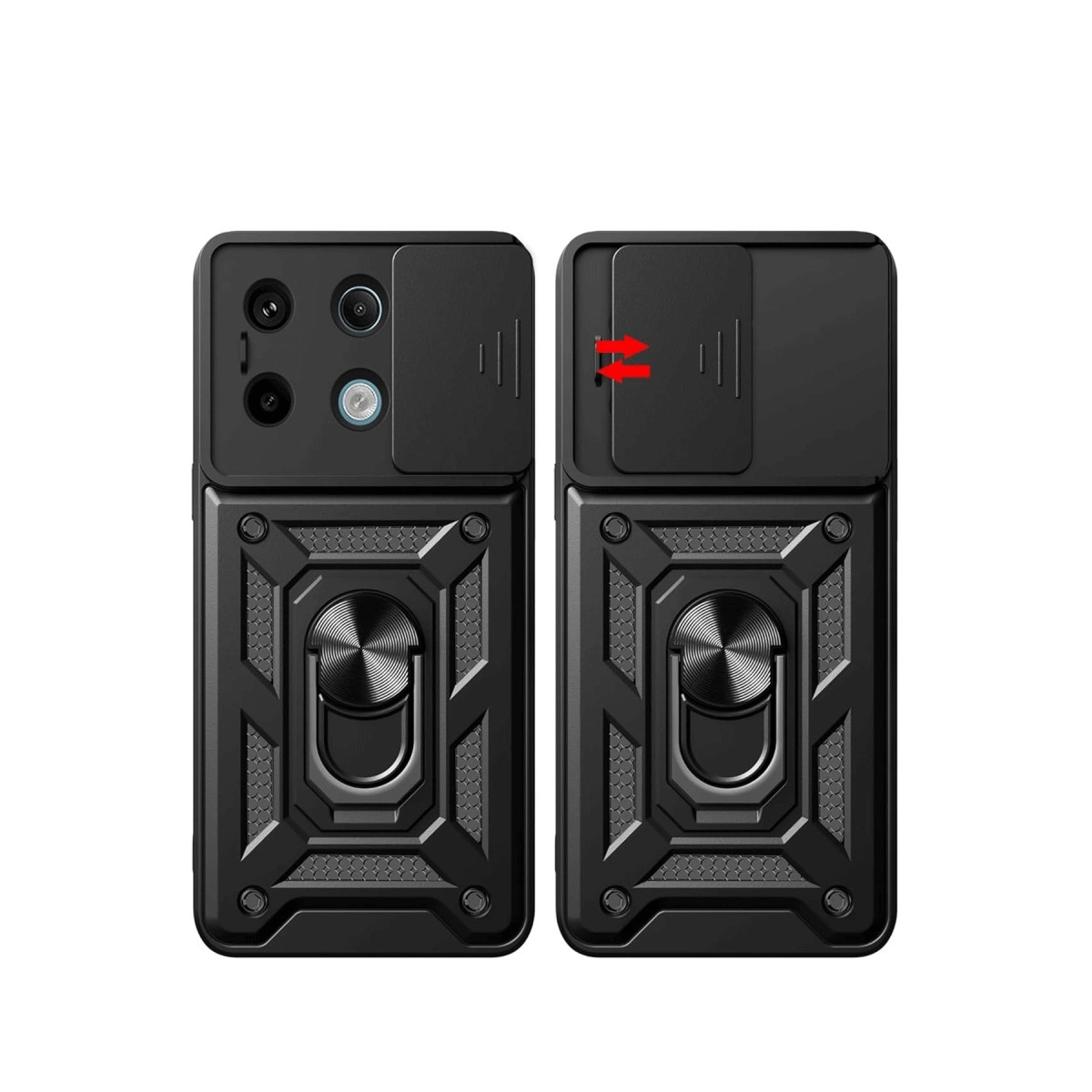 BUĞZ Xiaomi Redmi Note 13 Pro 4g Pars Lens Yüzüklü Silikon - Siyah BUĞZ Xiaomi Redmi Note 13 Pro 4g Pars Lens Yüzüklü Silikon - Siyah