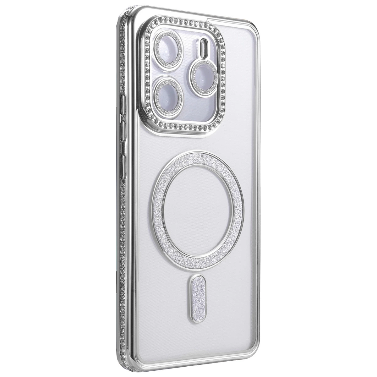 BUĞZ Xiaomi Redmi Note 14 4g Joke Simli Magneticsafe Kılıf - Gümüş