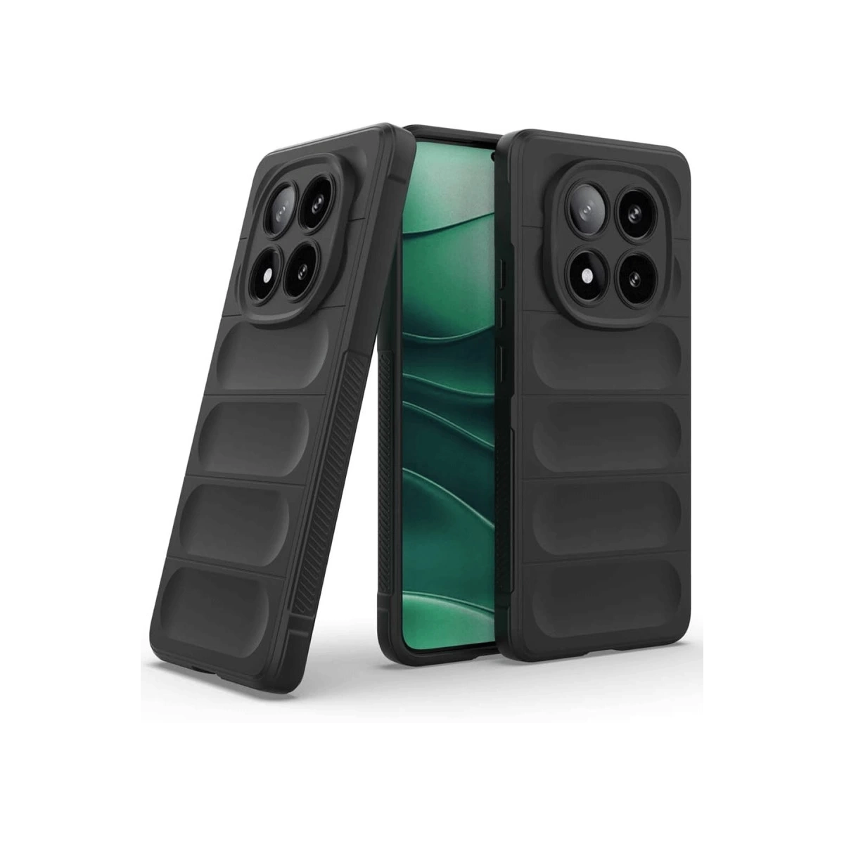 BUĞZ Xiaomi Redmi Note 14 Pro 4g Kılıf Optimum Silikon - Siyah