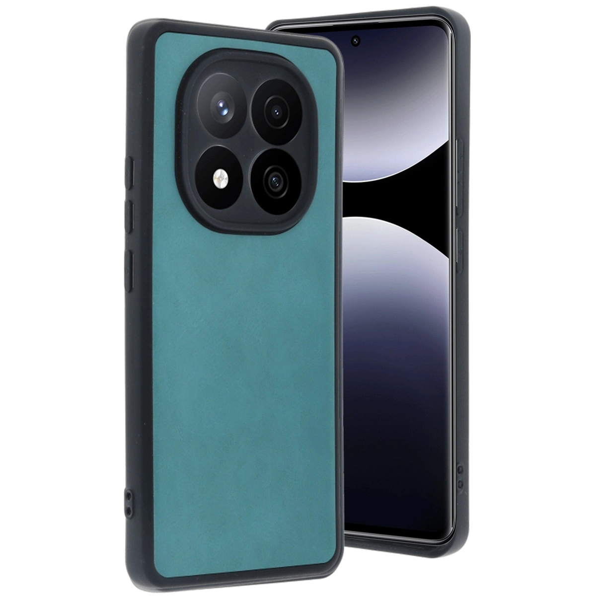 BUĞZ Xiaomi Redmi Note 14 Pro 5g Kılıf Aras Deri Kapak - Açık Yeşil