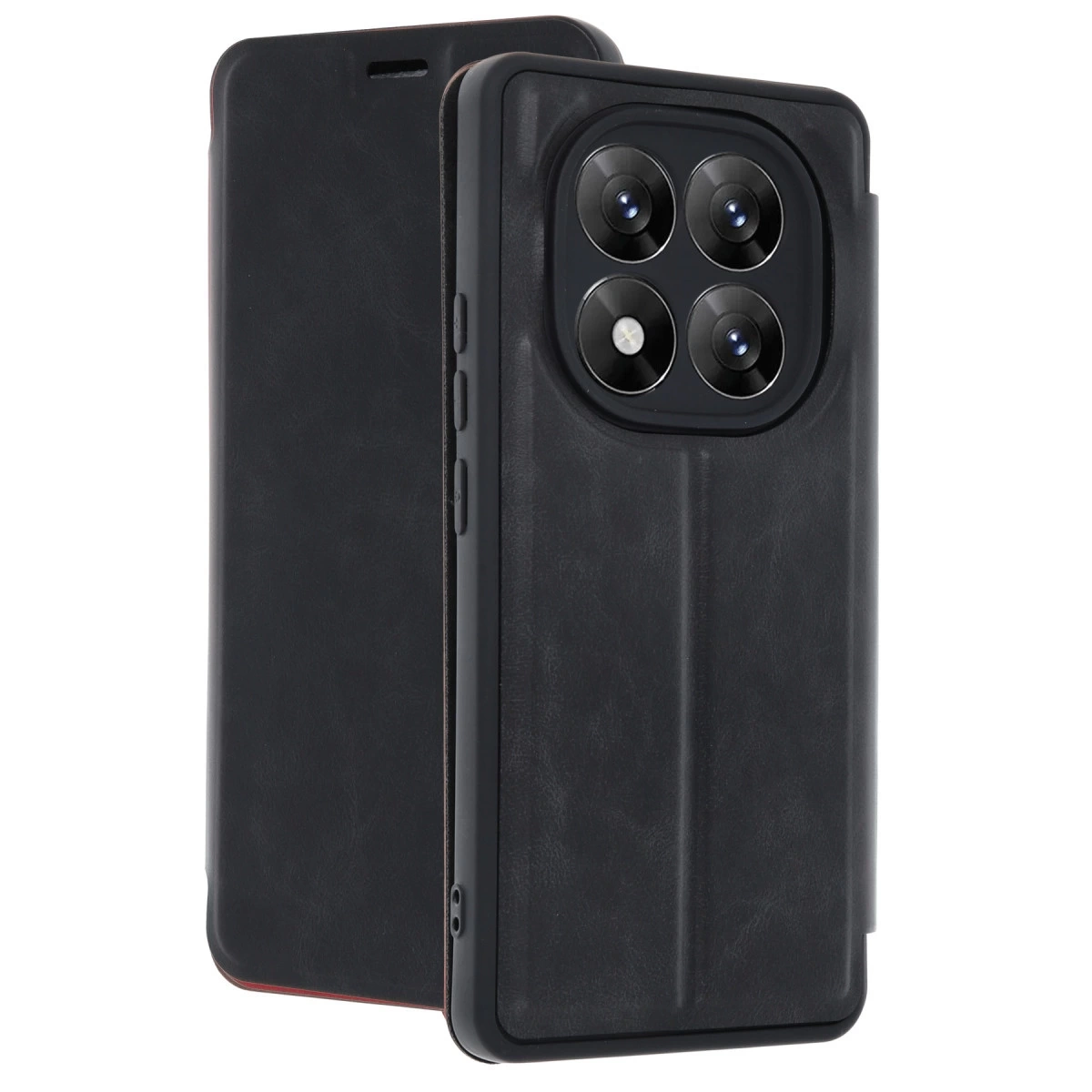 BUĞZ Xiaomi Redmi Note 14 Pro 5g Kılıf Flip Cover - Siyah