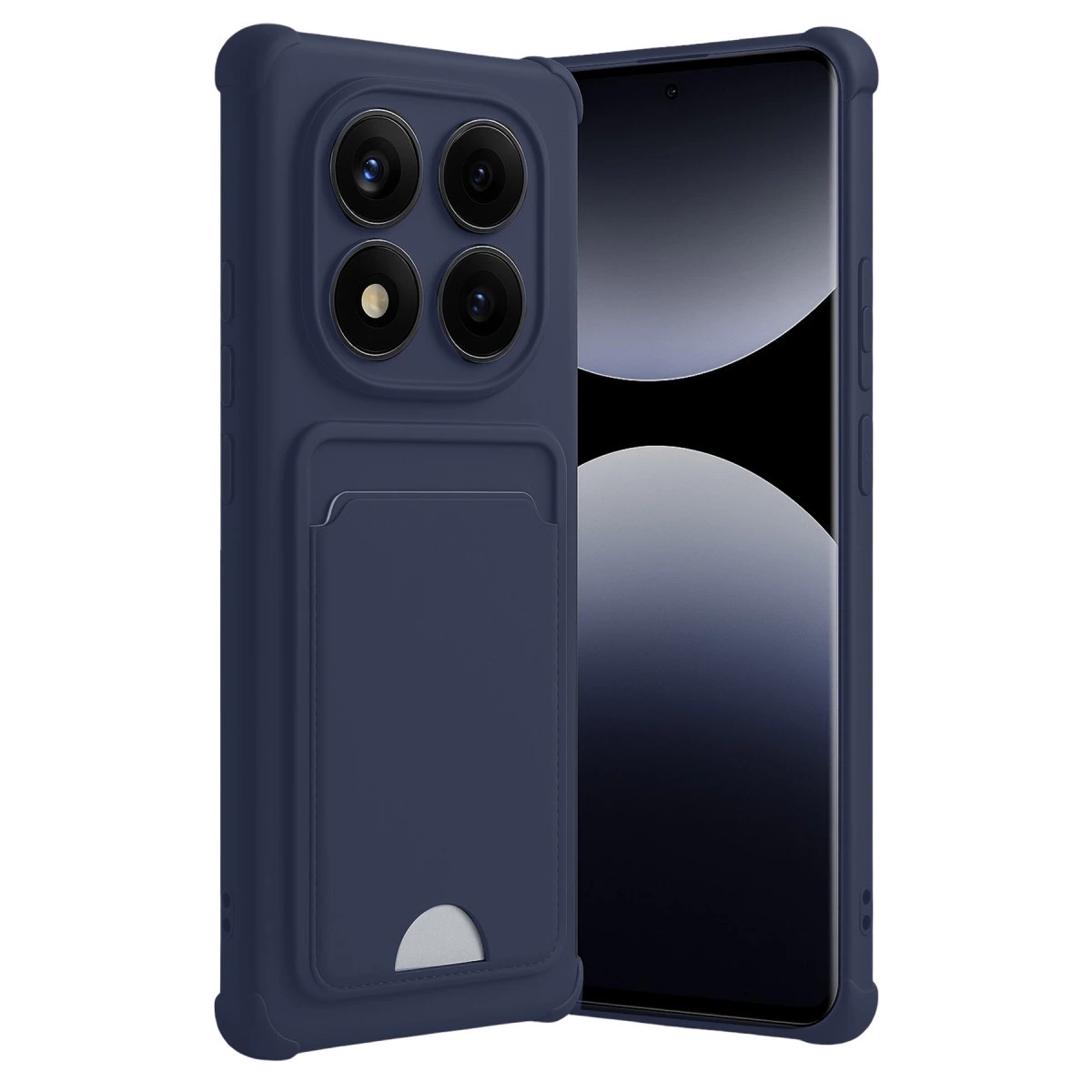 BUĞZ Xiaomi Redmi Note 14 Pro Plus Kelvin Kartvizitli Silikon - Lacivert