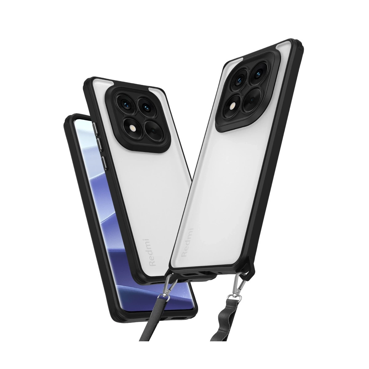 BUĞZ Xiaomi Redmi Note 14 Pro Plus Kılıf Penta Silikon Kılıf - Siyah
