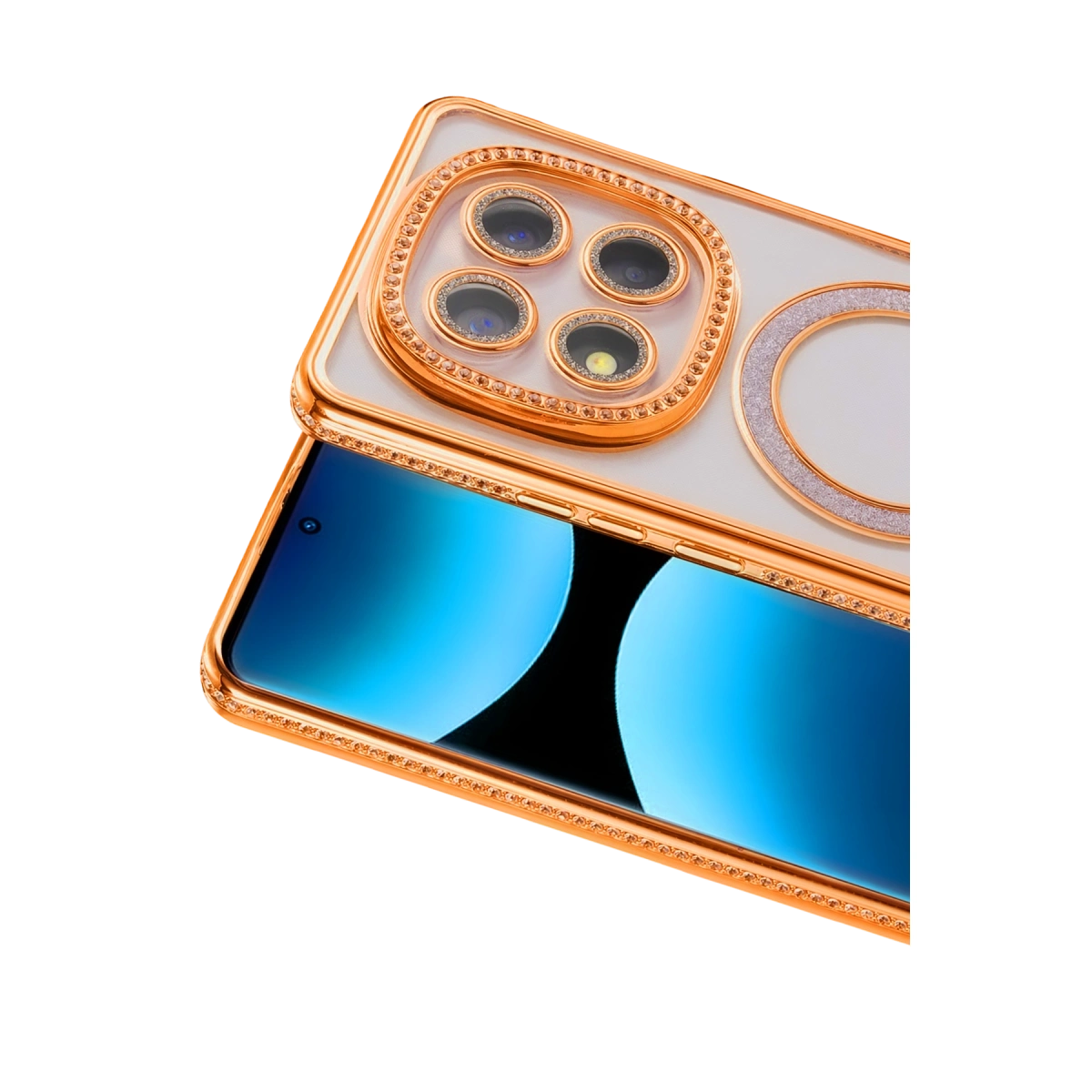 BUĞZ Xiaomi Redmi Note 15 4g Joke Simli Magneticsafe Kılıf - Turuncu