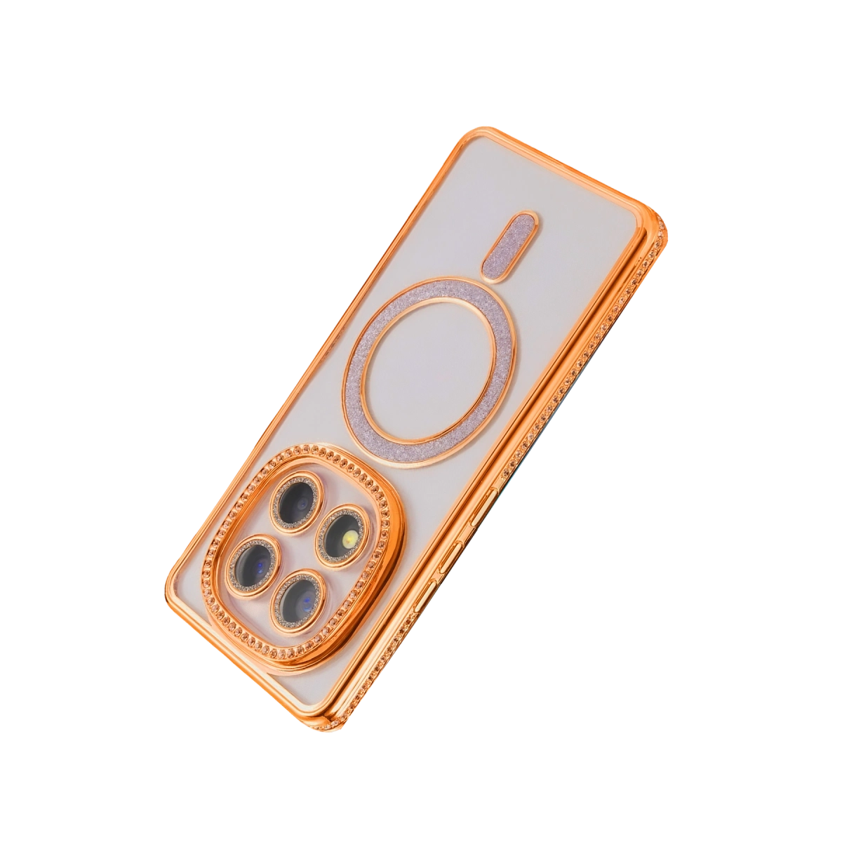 BUĞZ Xiaomi Redmi Note 15 Pro 4g Joke Simli Magneticsafe Kılıf - Turuncu