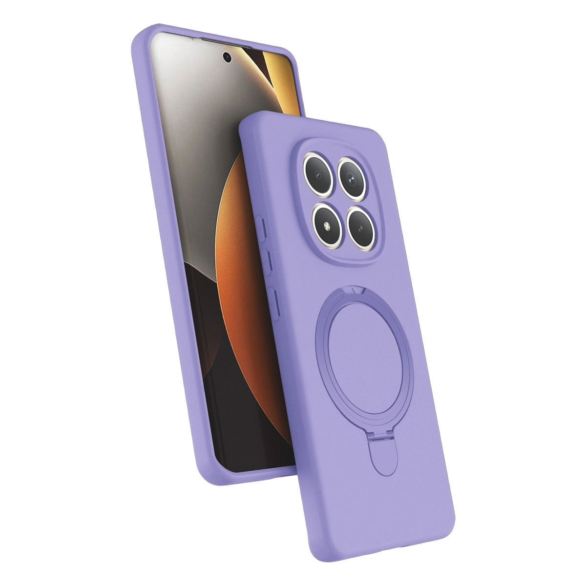 BUĞZ Xiaomi Redmi Note 15 Pro 4g Regal Magsafe Standlı Kapak - Lila