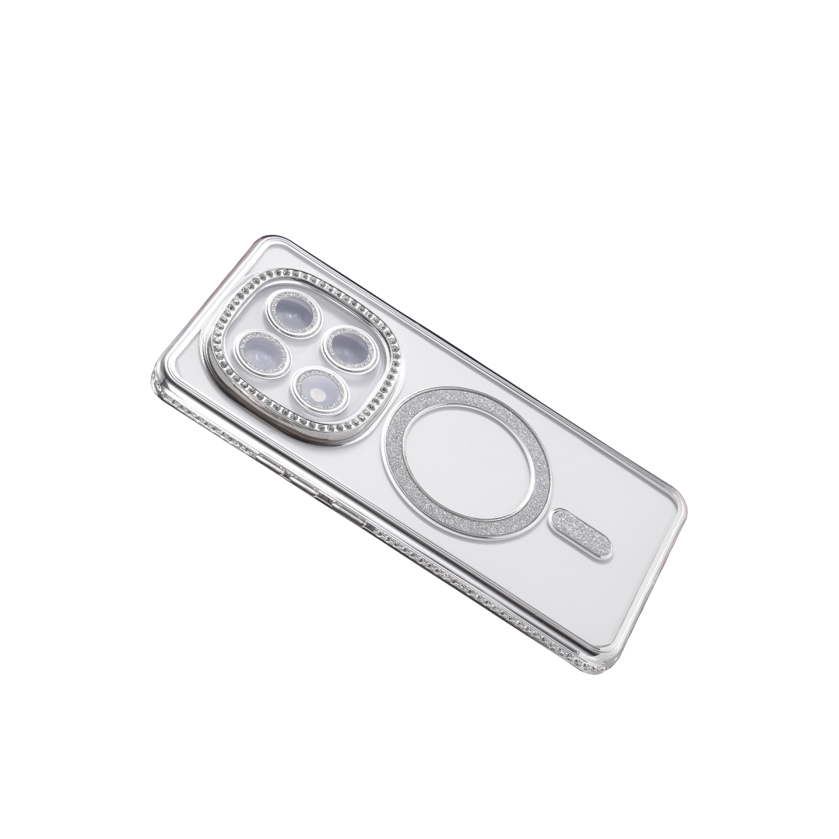 BUĞZ Xiaomi Redmi Note 15 Pro 5g Joke Simli Magneticsafe Kılıf - Gümüş BUĞZ Xiaomi Redmi Note 15 Pro 5g Joke Simli Magneticsafe Kılıf - Gümüş