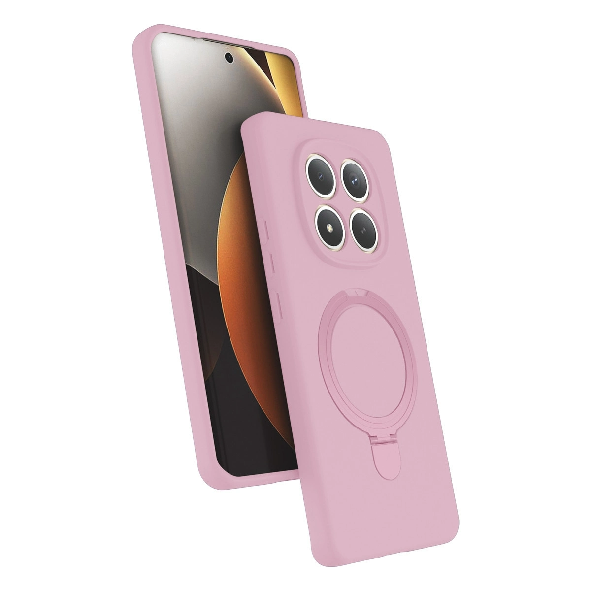 BUĞZ Xiaomi Redmi Note 15 Pro 5g Regal Magsafe Standlı Kapak - Açık Pembe