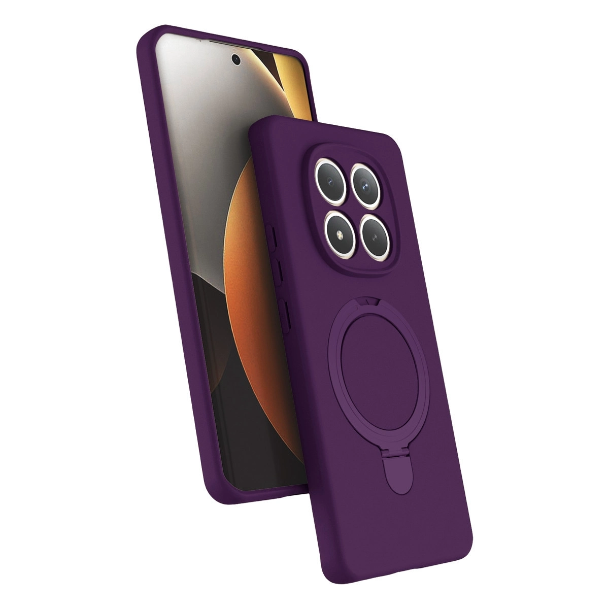 BUĞZ Xiaomi Redmi Note 15 Pro 5g Regal Magsafe Standlı Kapak - Derin Mor