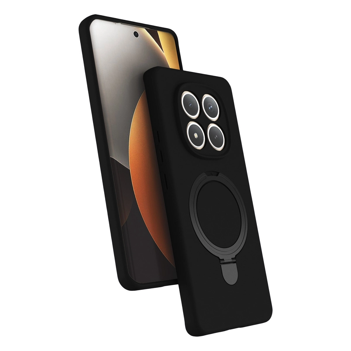 BUĞZ Xiaomi Redmi Note 15 Pro 5g Regal Magsafe Standlı Kapak - Siyah