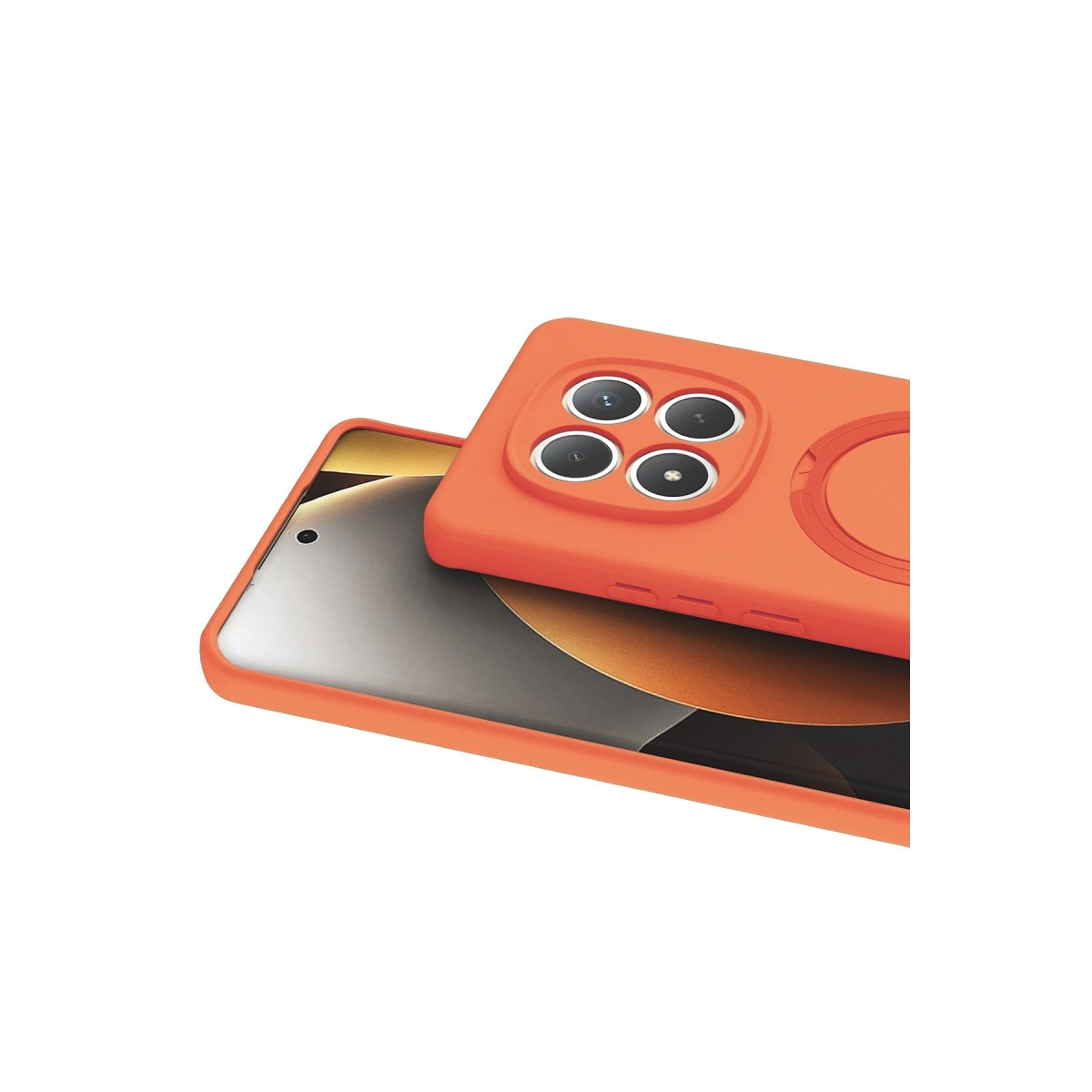 BUĞZ Xiaomi Redmi Note 15 Pro 5g Regal Magsafe Standlı Kapak - Turuncu BUĞZ Xiaomi Redmi Note 15 Pro 5g Regal Magsafe Standlı Kapak - Turuncu