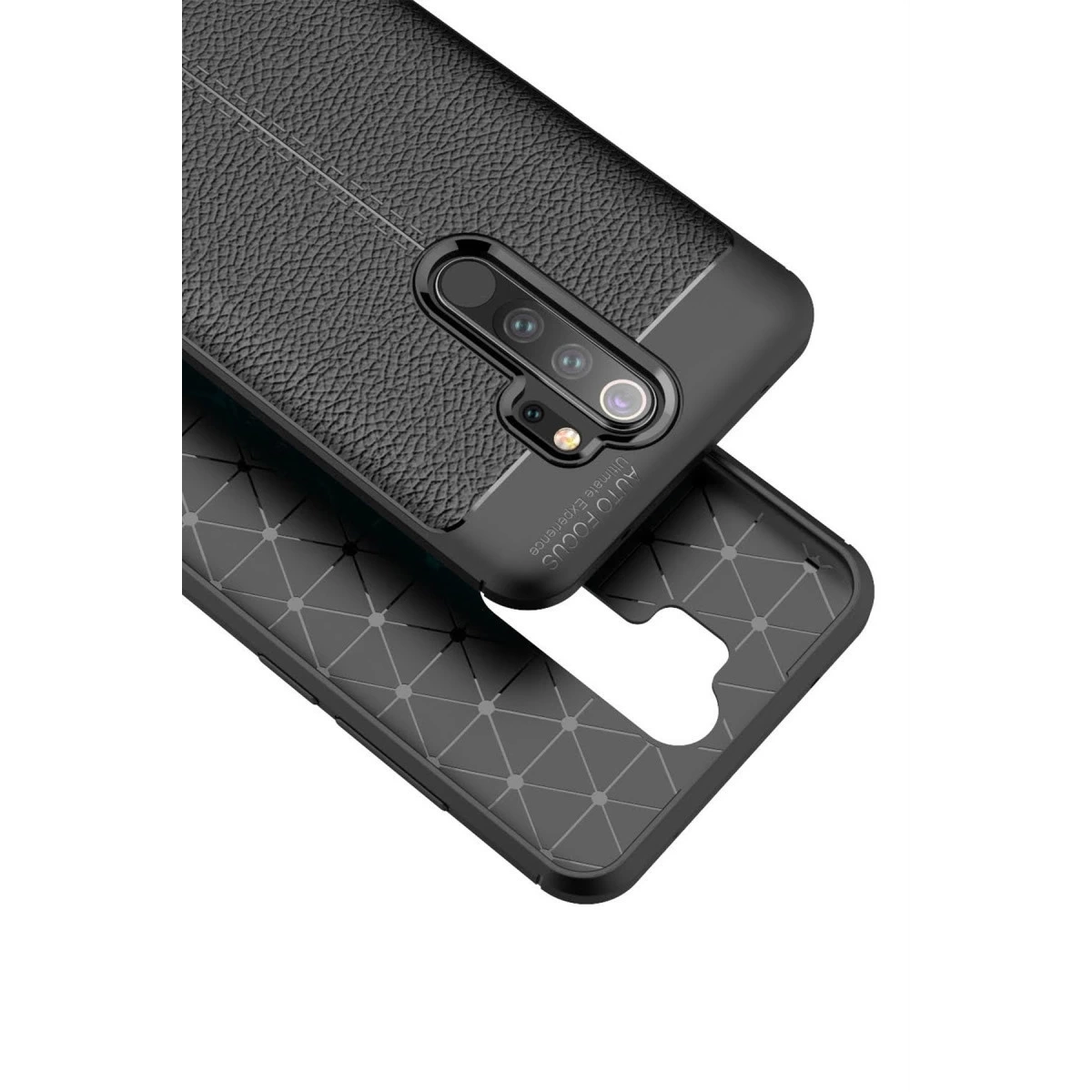 BUĞZ Xiaomi Redmi Note 8 Pro Kılıf Auto Focus Kapak - Kırmızı