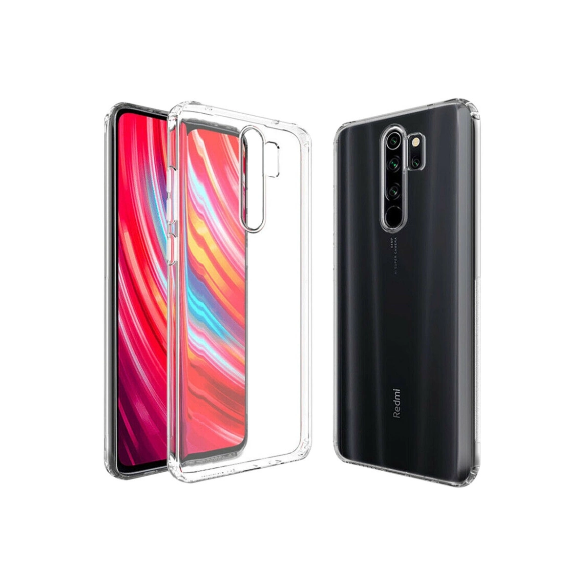 BUĞZ Xiaomi Redmi Note 8 Pro Kılıf Lüx Şeffaf Silikon BUĞZ Xiaomi Redmi Note 8 Pro Kılıf Lüx Şeffaf Silikon