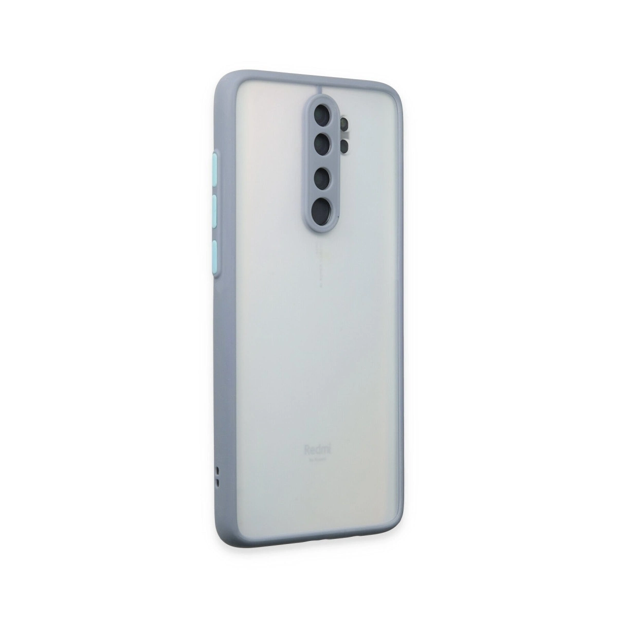 BUĞZ Xiaomi Redmi Note 8 Pro Kılıf Montreal Silikon Kapak - Gri