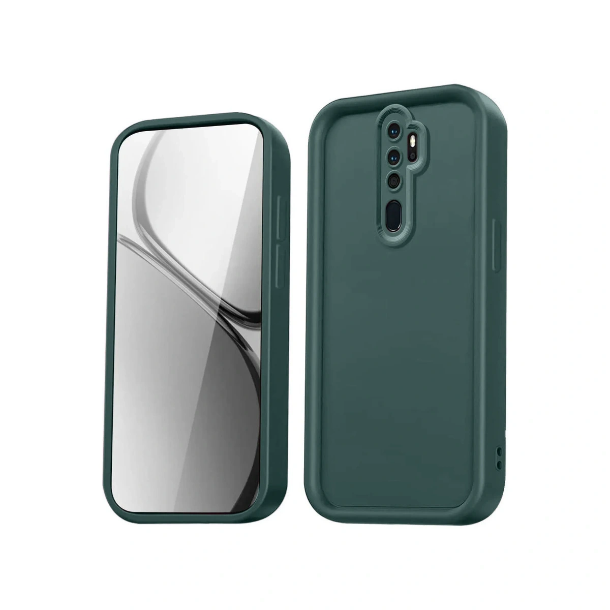 BUĞZ Xiaomi Redmi Note 8 Pro Kılıf Viera Silikon - Koyu Yeşil BUĞZ Xiaomi Redmi Note 8 Pro Kılıf Viera Silikon - Koyu Yeşil