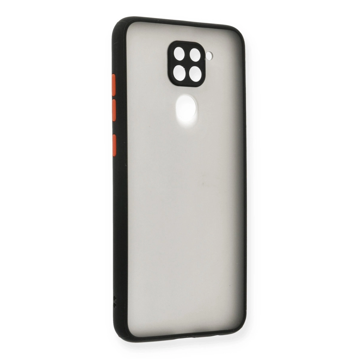 BUĞZ Xiaomi Redmi Note 9 Kılıf Montreal Silikon Kapak - Siyah