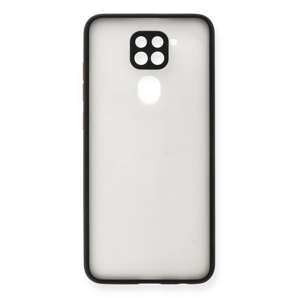 BUĞZ Xiaomi Redmi Note 9 Kılıf Montreal Silikon Kapak - Siyah