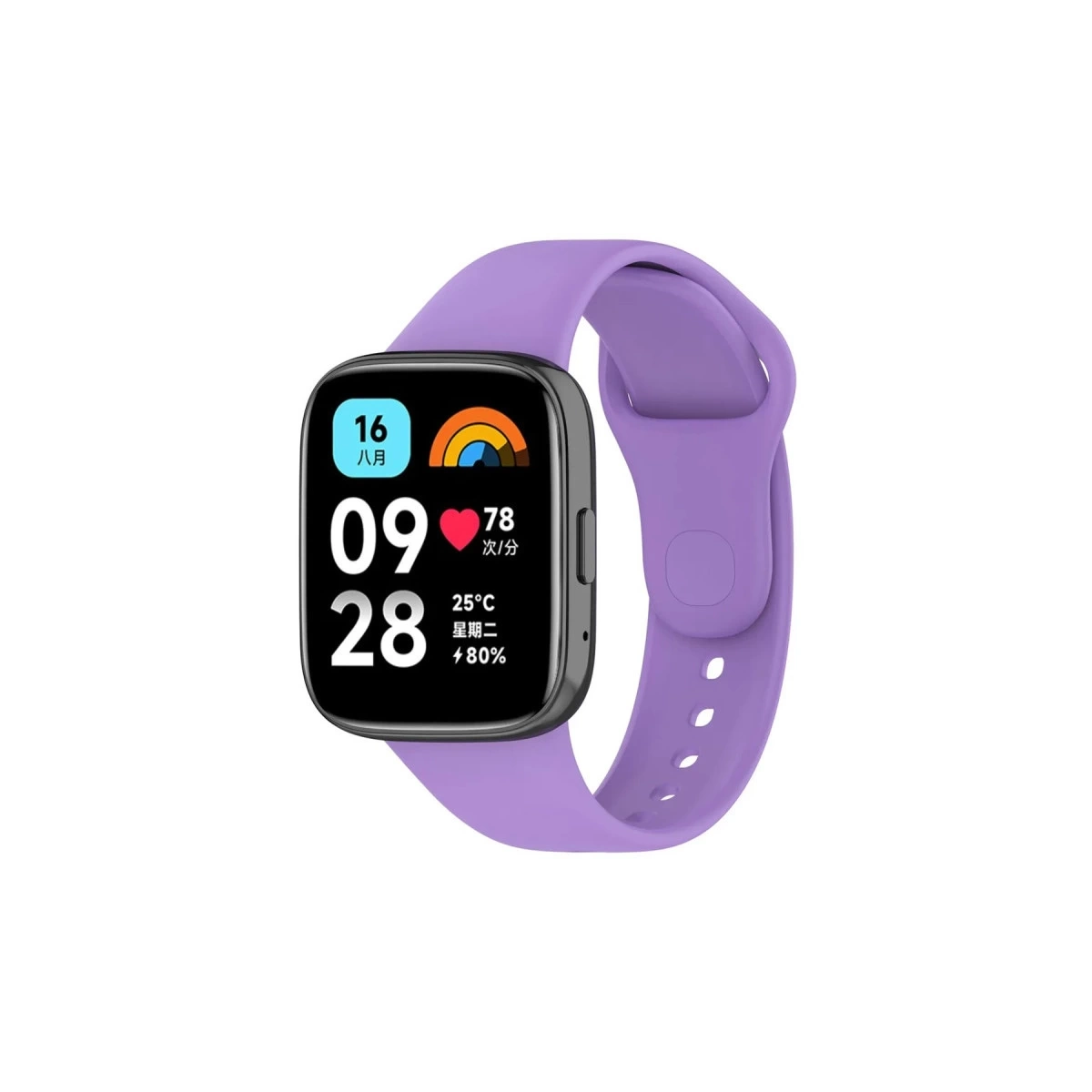 BUĞZ Xiaomi Redmi Watch 3 Active Klasik Kordon - Lila