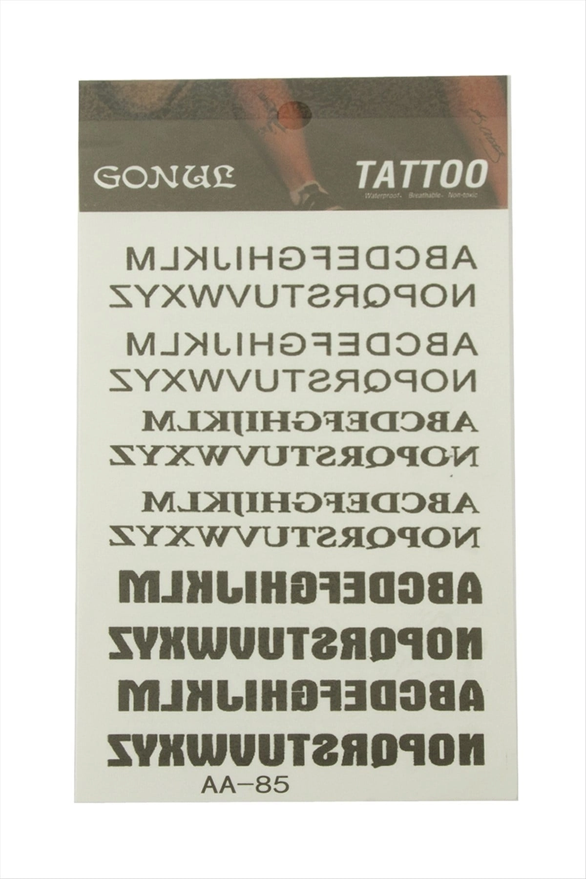 BUĞZ Yazılı Tattoo Dövme Sticker