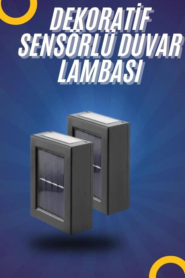 BUĞZ Yeni Model Solar Çift Taraflı Duvar Lambası Dekoratif Duvar Lambası