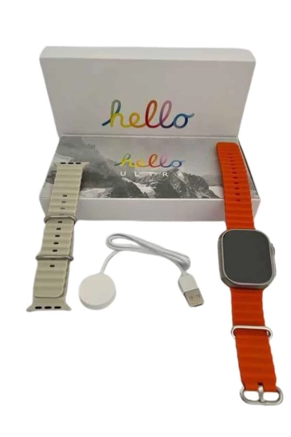 BUĞZ Yeni Nesil 3 Kordonlu Kol Saati 49 MM Amoled Ekran Akıllı Saat