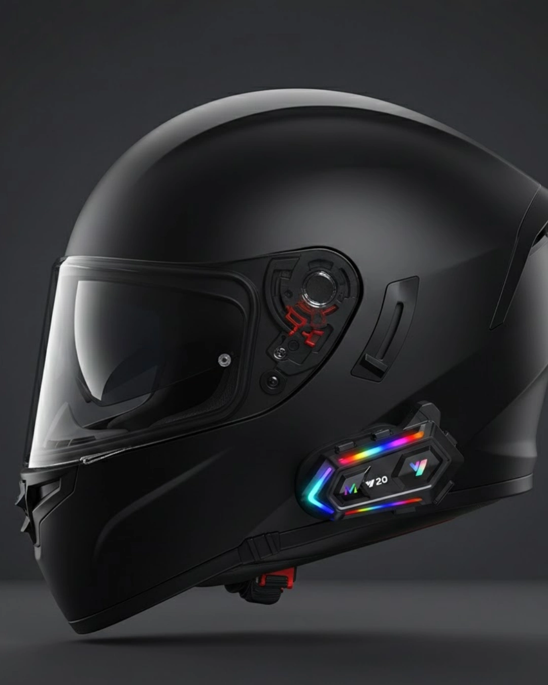 BUĞZ Yeni Nesil Bluetooth 5.3 Motosiklet Intercom RGB Işıklı 1000m Mesafeli