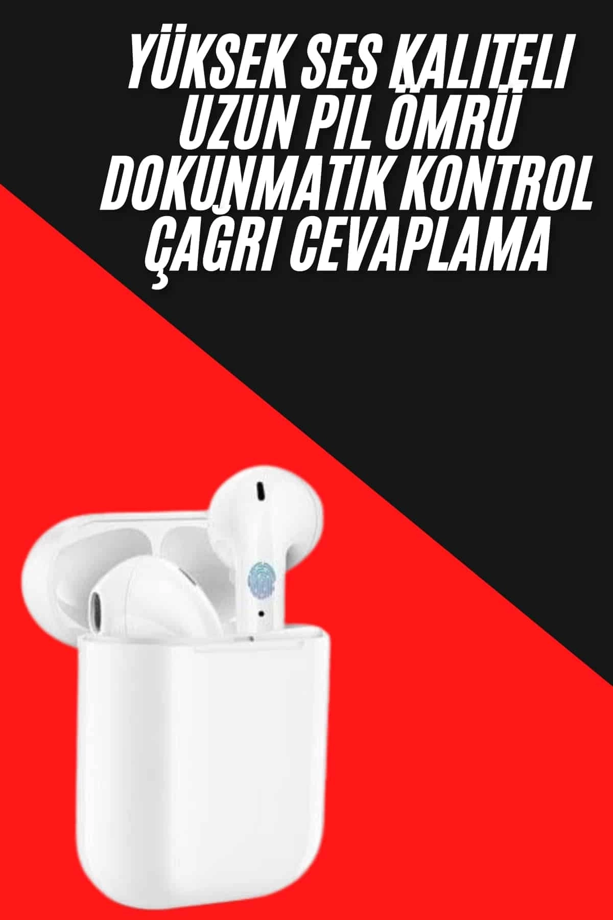 BUĞZ Yeni Nesil Çift Mikrofonlu Dokunmatik Kablosuz Bluetooth Kulaklık