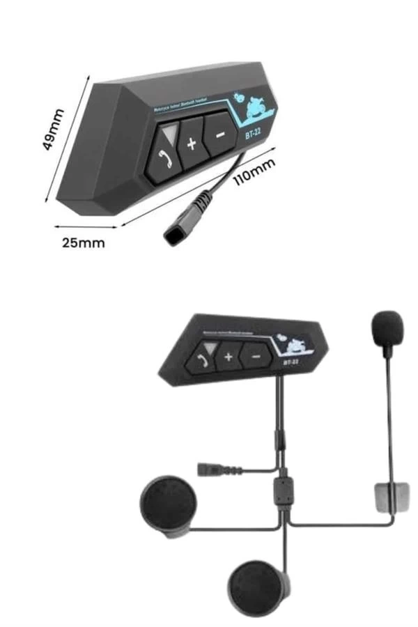 BUĞZ Yeni Nesil Dinleme Ve Konuşma Özellikli Intercom Kask Kulaklığı 5.0 Bluetooth