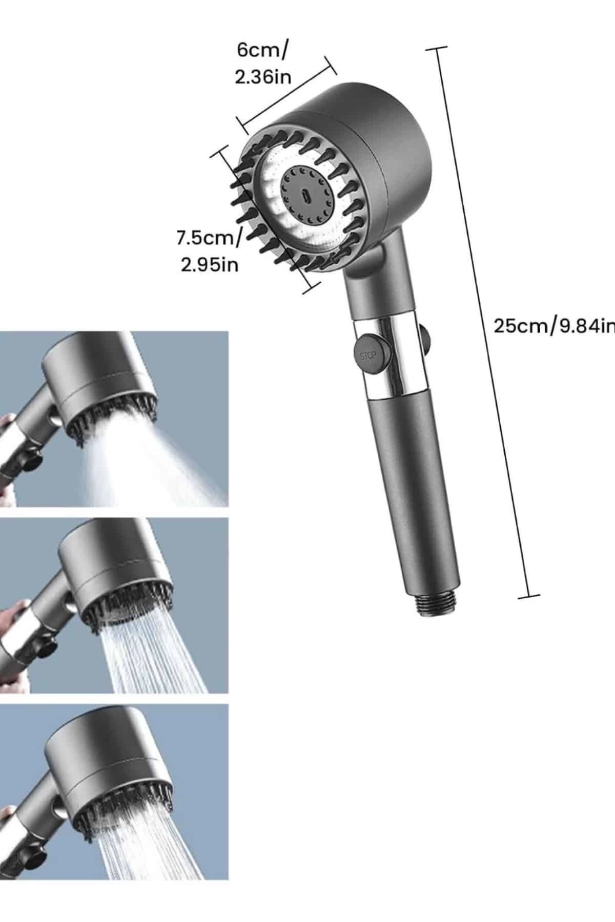 BUĞZ Yeni Nesil Duş Başlığı Paslanmaz Çelik Masaj Etkili Ergonomik Tasarım Su Basınçlı BUĞZ Yeni Nesil Duş Başlığı Paslanmaz Çelik Masaj Etkili Ergonomik Tasarım Su Basınçlı