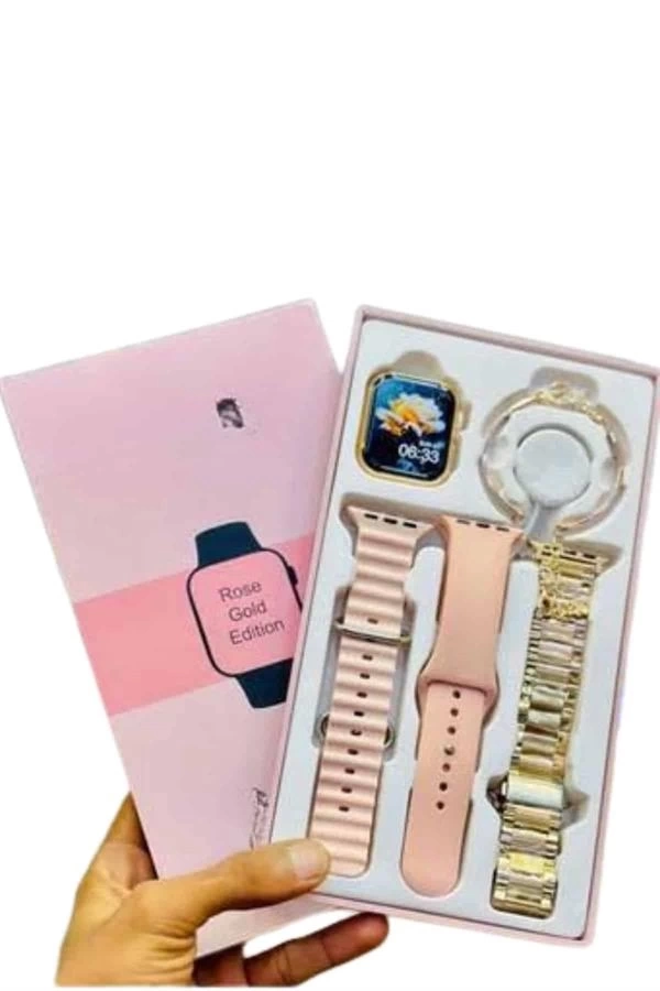 BUĞZ Yeni Nesil Kadın Akıllı Saat Rose Gold Android ve İos Uyumlu