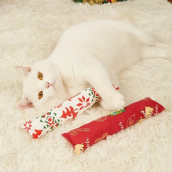 BUĞZ Yılbaşı Konseptli Hışırtılı Bez Kedi Oyuncağı