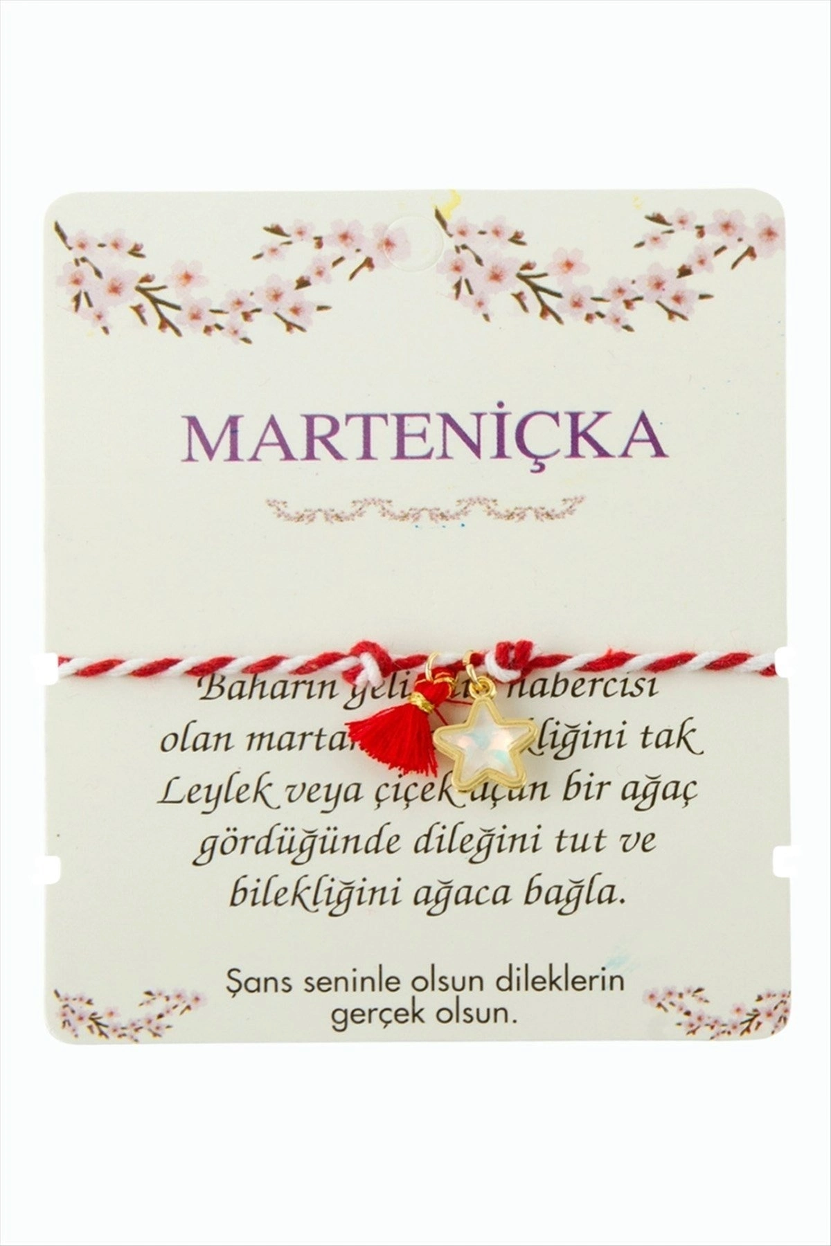 BUĞZ Yıldız Püskül Marteniçka İp Bileklik
