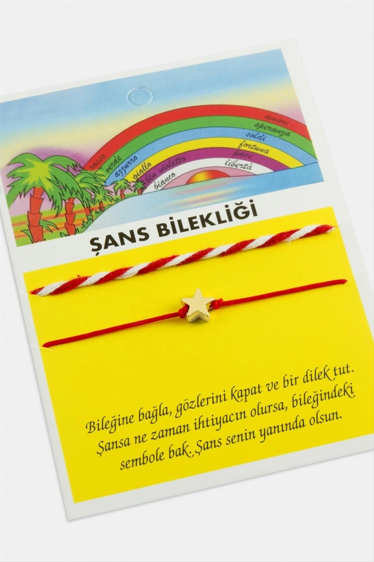 BUĞZ Yıldız Şans İp Bileklik