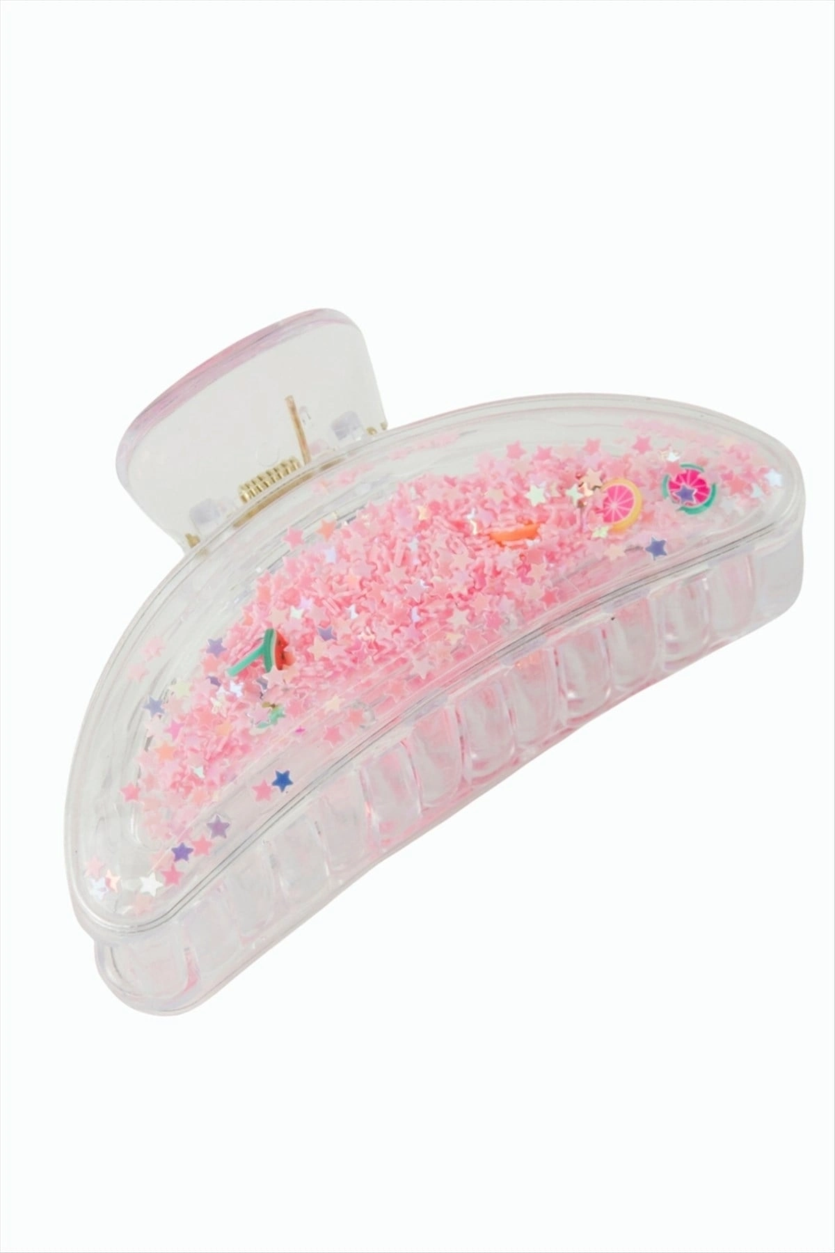 BUĞZ Yıldız Şeffaf Mandal Toka 8 cm