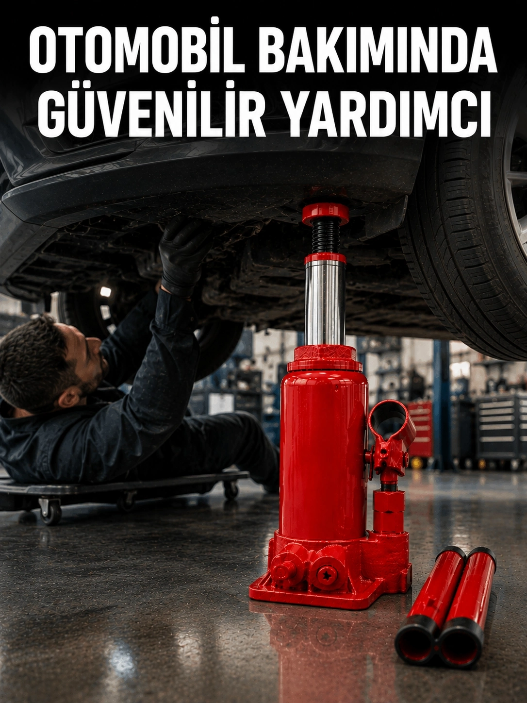 BUĞZ Yüksek Taşıma Kapasiteli Hidrolik Araç Kaldırma Krikosu