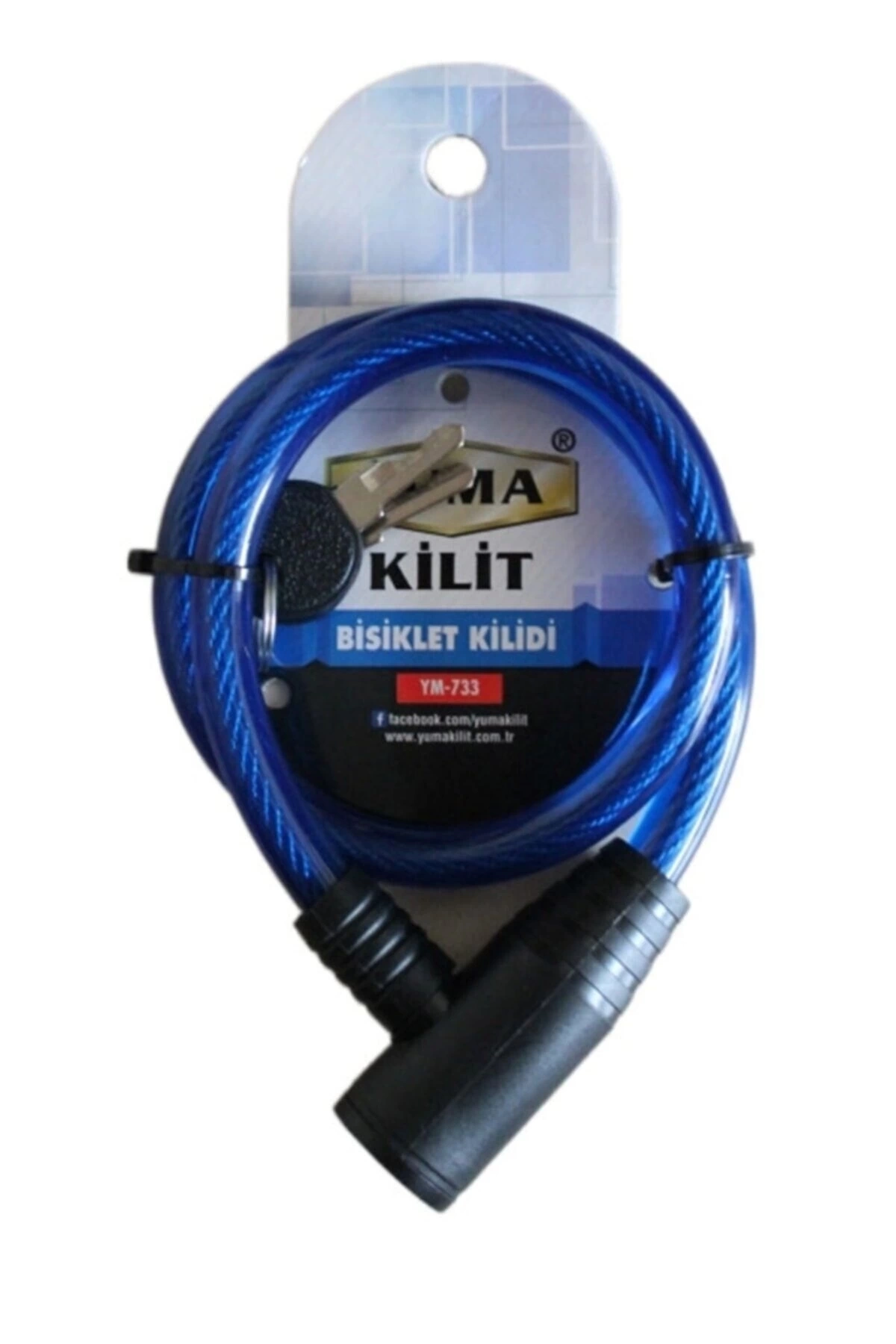 BUĞZ Yuma Ym-733 Mavi 65 Cm Bisiklet Kilidi BUĞZ Yuma Ym-733 Mavi 65 Cm Bisiklet Kilidi