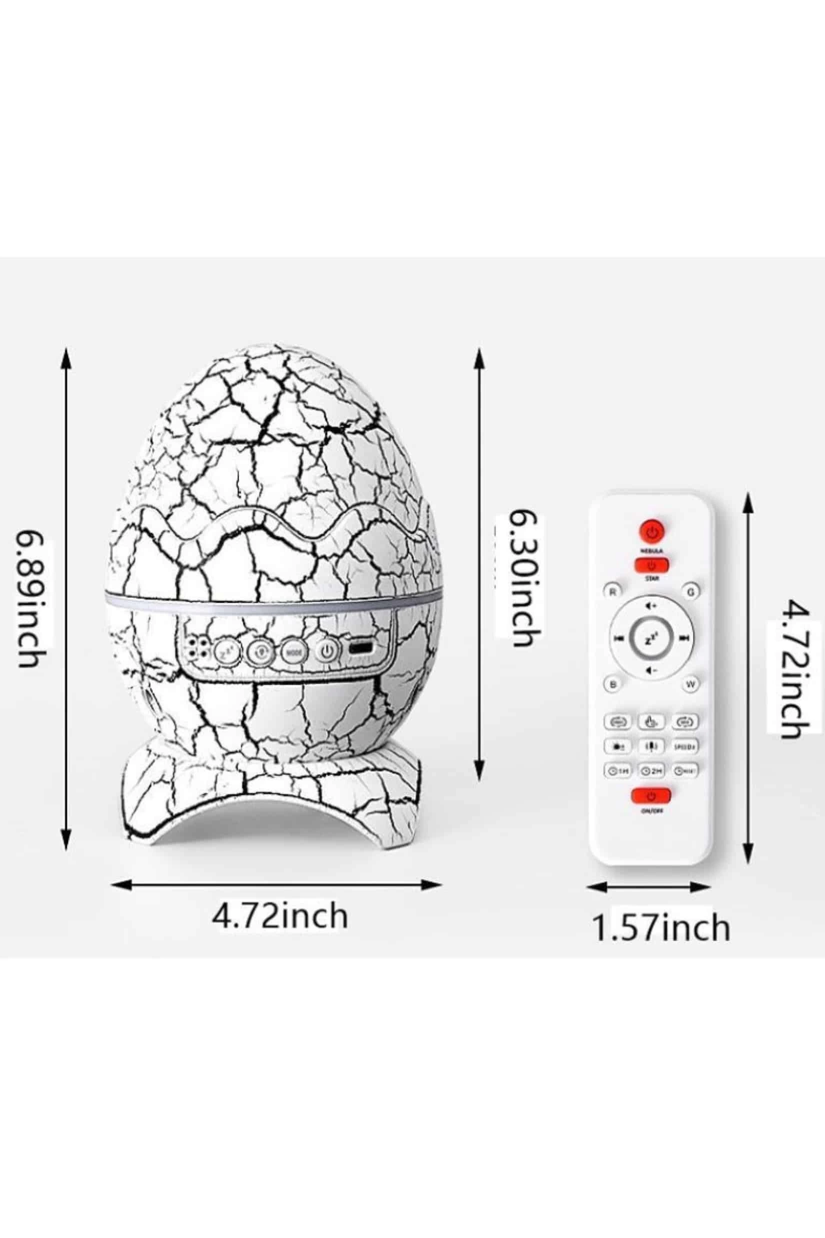 BUĞZ Yumurta Şeklinde Su Dalgalı Bluetooth Speaker Lamba Renkli Şarjlı