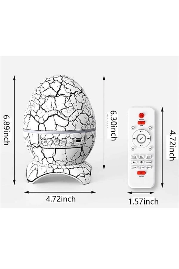 BUĞZ Yumurta Şeklinde Su Dalgalı Bluetooth Speaker Lamba Renkli Şarjlı